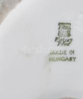 Zsolnay szív alakú párologtató edény / szenteltvíz tartó. Jelzett, kis kopással 9x8 cm