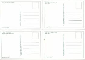 LECHNER ÖDÖN - 4 db MODERN képeslap. Országos Műemléki Felügyelőség Magyar Építészeti Múzeuma / 4 mo...
