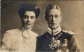 1905 Wilhelm, German Crown Prince with Duchess Cecilie of Mecklenburg-Schwerin (EK)