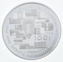 Franciaország 1994. 100Fr Ag "Dwight David Eisenhower" dísztokban, tanúsítvánnyal T:PP
Fr...