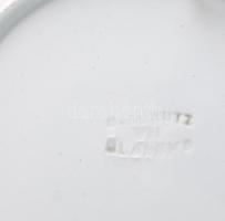 Schütz Blansko virágcsokor mintás dísztál, jelzett, kopással, d: 23,5 cm
