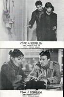 cca 1979 ,,Csak a szerelem" című bolgár film jelenetei és szereplői, 8 db produkciós filmfotó (...