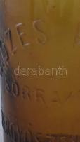 Mózes Berkó Sörraktára, Gyergyószentmiklós feliratos sörösüveg, 0.55l, sérült, m: 28,5 cm