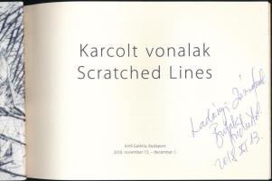 Butak András: Karcolt vonalak. Scratched Lines. A művész, Butak András által DEDIKÁLT Bp., 2018,Art9...