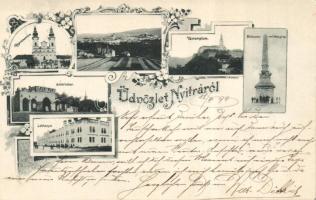 1899 Nyitra with military-barracks