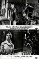 cca 1973 ,,Tölgy, azonnal jelentkezzen!" című román film jelenetei és szereplői, 17 db vintage ...