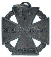 1916. "Károly-csapatkereszt" Zn kitüntetés mellszalag nélkül T:XF Hungary 1916. "Char...