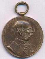 1898. "Jubileumi Emlékérem a Fegyveres Erő Számára / Signum memoriae (AVSTR)" bronz kitüntetés mellszalag nélkül T:XF Hungary 1898. "Commemorative Jubilee Medal for the Armed Forces" bronze decoration without ribbon C:XF NMK 249.