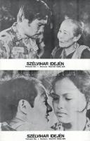 cca 1977 ,,Szélvihar idején" című vietnámi film jelenetei és szereplői, 6 db produkciós filmfot...