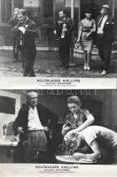 cca 1970 ,,Különleges kiállítás" című szovjet - grúz filmszatíra jelenetei és szereplői, 21 db ...