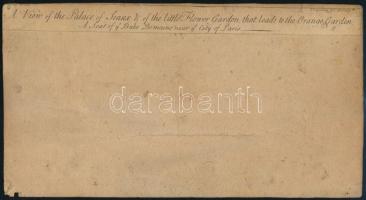 Thomas Loveday (működött 1750 körül) metszése: M.A. Pope háza Twickenhamben, a Temze partján. Akvare...