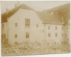 1912 Kolozsvár, Cluj; Ferences kolostor, a templom felújítása / Franciscan monastery, renovation of the church. photo (8,9 cm x 7 cm) (vágott / cut)