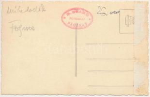 Fogaras, Fagaras; Műkedvelők, színházi előadás / amateur theatre play. G. Szabó photo (ragasztónyom ...