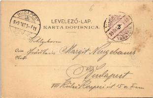 1899 (Vorläufer) Varasd, Warasdin, Varazdin; Franz Josefs-Platz / Ferenc József tér, A. Morawetz bút...