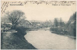 1906 Besztercebánya, Banská Bystrica; Följárat az Urpin-hegyre, Garam part / road to Urpín mountain, Hron riverside (EK)