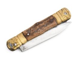 Agancsnyelű juhászbicska. Kopott, h: 11 cm