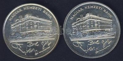 1992-93. 200Ft Ag "MNB" (2x) T:BU,2