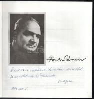 1991 Polner Zoltán: Fontos Sándor. A művész lánya, Fontos Magda által DEDIKÁLT példány. Benne a művé...
