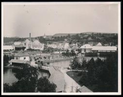 cca 1930 Vízakna, Vízaknasósgyógyfürdő, fotó, 8,5×11,5 cm / Ocna Sibiului, Romani, photo