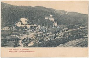 Zakárfalva, Zakárfalu, Zakaróc, Zsakaróc, Zakarovce; Főhercegi vasbányák. Fénynyomat Divald műintézetéből / Erzh. Bergbaue / iron mines (EB)