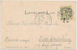 1904 Rónaszék, Rohnen, Costiui (Máramaros, Maramures); Apaffy bánya bejárata. Kaufman Ábrahám kiadás...