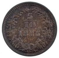 Ausztria 1885. 5/10kr Cu T:AU 
Austria 1885. 5/10 Kreuzer Cu C:AU