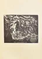 Kelet visszatérésének emlékére a M. E. G. E 1940" - 20 db-os irredenta ex libris album Erdély v...