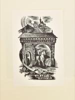 Kelet visszatérésének emlékére a M. E. G. E 1940" - 20 db-os irredenta ex libris album Erdély v...