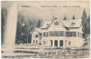 1908 Dobsina, Dobschau; Jégbarlangi szálloda / Hotel zur Eishöhle (b)