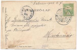 1908 Dobsina, Dobschau; Jégbarlangi szálloda / Hotel zur Eishöhle (b)