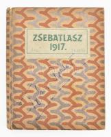 Zsebatlasz naptárral és statisztikai adatokkal az 1917. évre. Szerk.: Dr. Bátky Zsigmond. Bp., 1916, Magyar Földrajzi Intézet Rt., 144 p.+ 8 (kihajtható térképek) t.+ 3 térkép-melléklet. Kartonált papírkötésben, sérült gerinccel, tulajdonosi névbejegyzésekkel.