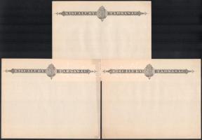 Kisfaludy Társaság fejléces levélpapírja, 5 db