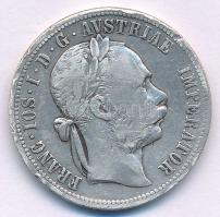 Ausztria 1879. 1Fl Ag Ferenc József T:F ph  Austria 1879. 1 Florin Ag Franz Joseph C:F edge error Krause KM#2222