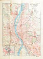 cca 1920-1930 Budapest székesfőváros kézitérképe, adatokkal és utcajegyzékkel. Tervezte és rajzolta: Kogutowicz Manó. Átdolgozta és új adatokkal kiegészítette: Czakó István. 1 : 25.000. Bp., Magyar Földrajzi Intézet Rt. Kissé sérült borítóval, tulajdonosi névbejegyzéssel, 62,5x46,5 cm