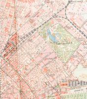 cca 1920-1930 Budapest székesfőváros kézitérképe, adatokkal és utcajegyzékkel. Tervezte és rajzolta:...