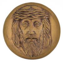 Tőrös Gábor (1934-2021): Jézus. 1990 körül, öntött bronz, jelzés nélkül, d: 16 cm. Proveniencia: A beadó az alkotótól kapta ajándékba.