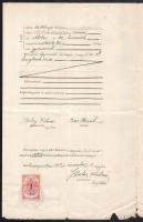 1903 Bp., Izraelita halotti anyakönyvi kivonat