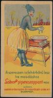 "A szerecsen is fehérbőrű lesz, ha mosdáshoz Labor pipereszappant vesz", Bp., Labor-ny.