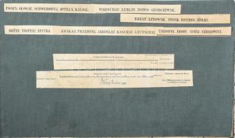 Varsó, Bresztlitovszk, Lublin stb. és környékének térképe, 1:750 000, kiadja: K.u.k. Militärgeograph...