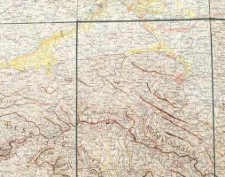 Varsó, Bresztlitovszk, Lublin stb. és környékének térképe, 1:750 000, kiadja: K.u.k. Militärgeograph...