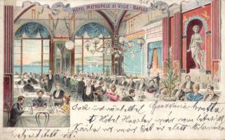 Napoli Hotel Metropole Litho