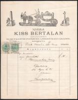 1888-1945 Hódmezővásárhely, 3 db fejléces számla (Egyesült Amerikai Varrógépgyárak főraktára, Kiss B...