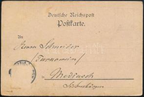 Dr. Ferdiand Goetz (1826-1915) német orvos és politikus, a német tornaegylet elnökének saját kezű so...