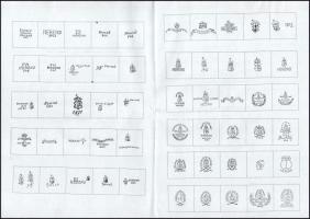 cca 1900 Magyar agyagáruk bélyegei, Keramika I. (színes litográfia), Bp., Pallas Nagy Lexikona, Bp.,...