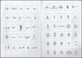 cca 1900 Magyar agyagáruk bélyegei, Keramika I. (színes litográfia), Bp., Pallas Nagy Lexikona, Bp.,...