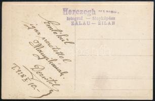 Cseh légiós. Fotólap, cca 1928, Herzegh fényképész, Zilah, 13,5x8,5 cm