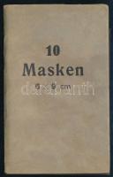 10 Masken 6x9 cm, régi fotókellék