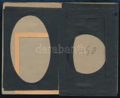 10 Masken 6x9 cm, régi fotókellék