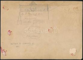 1935 Budapest, Gyömrői út 80., Hutter és Schrantz Rt. műhelybelső, fotó, hátoldalon feliratozva, fel...