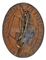 DN "Móra Ferenc Ált. Leánygimnázium Budapest" zománcozott bronz iskolajelvény (35x28mm) T:...